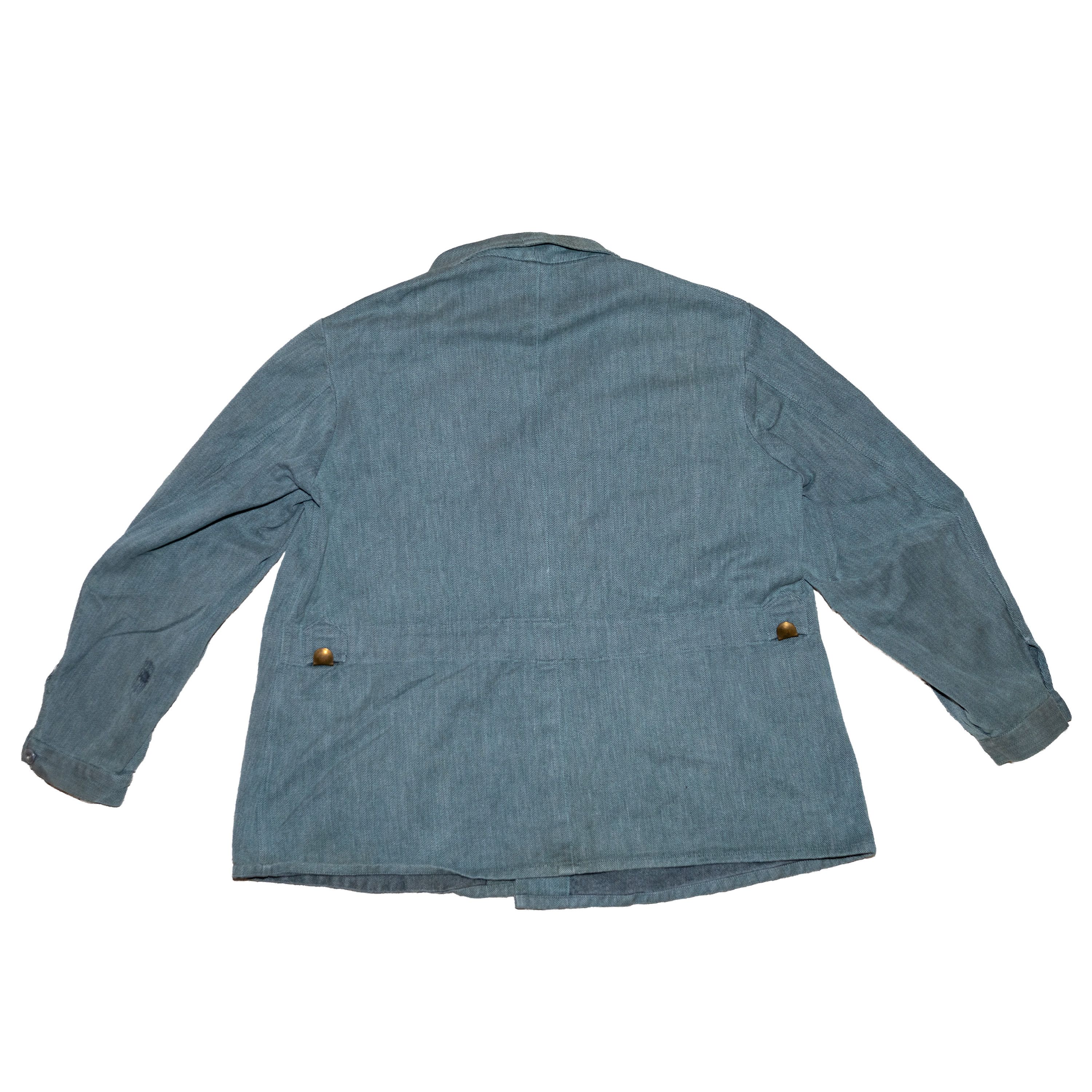 Vintage Vintage Swiss Army HBT Fatigue Jacket Denim Size US XL / EU 56 / 4 - 3 Thumbnail