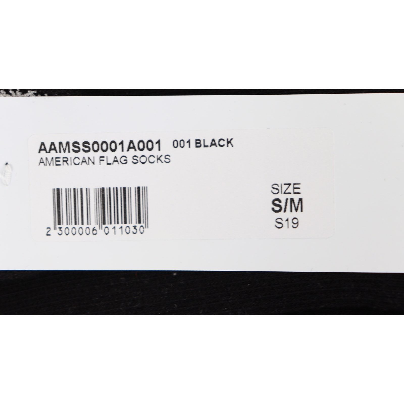 1017 ALYX 9SM o1rshd1 S/M / American Flag Socks in Black Size ONE SIZE - 6 Thumbnail