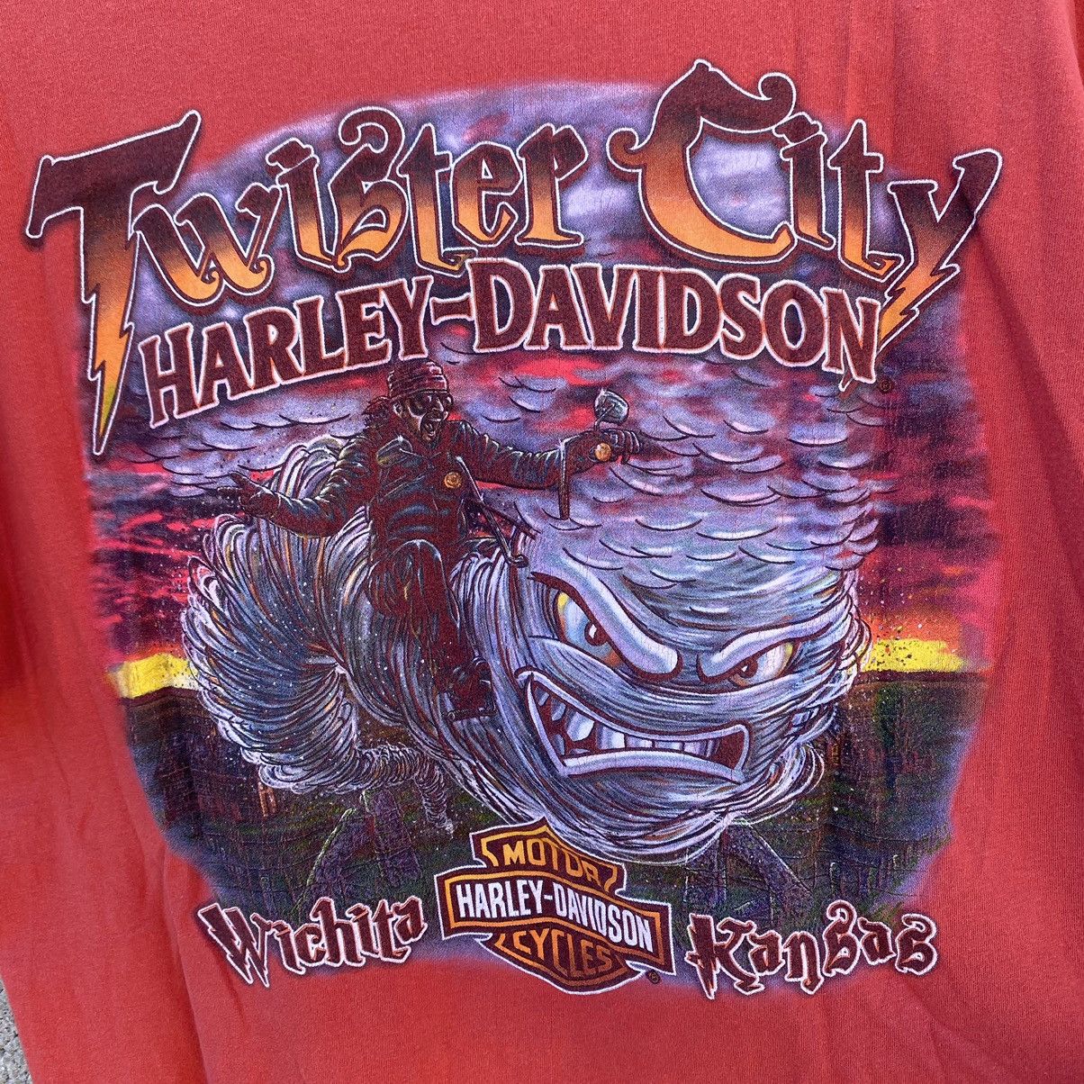 Harley Davidson Harley Davidson Shirt Large Wichita Kansas Twister City Size US L / EU 52-54 / 3 - 4 Thumbnail
