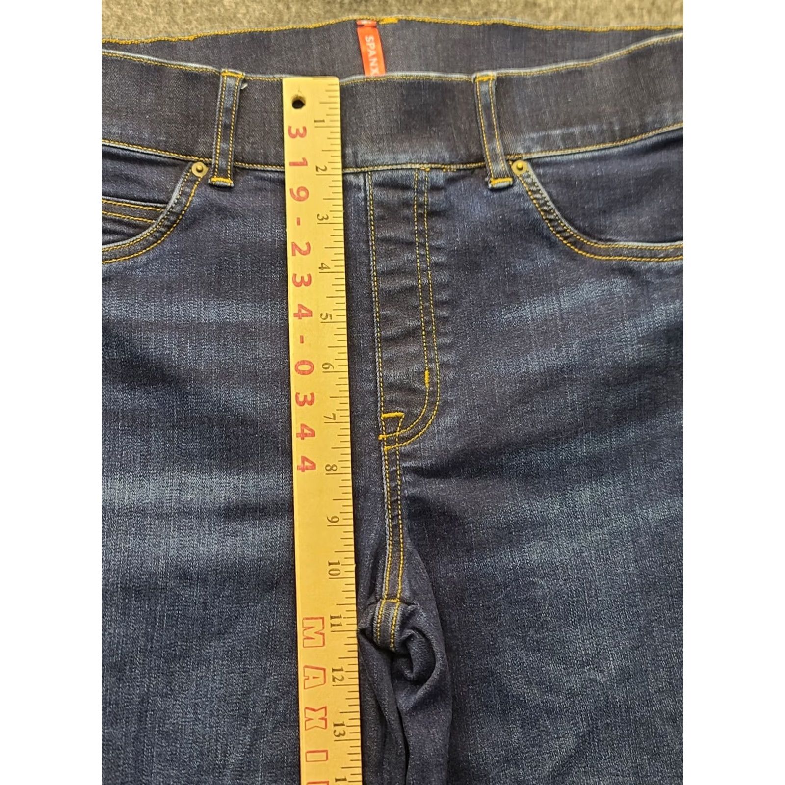 Spanx Spanx Jeans Womens M 30x33 Everywhere Flare High Rise Jegging Distressed Blue Denim Slim Straight City Bohemian Hipster Womens Size 32" / US 10 / IT 46 - 4 Thumbnail