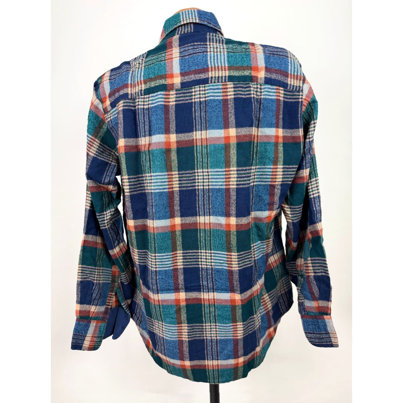 Altea VINTAGE VIP Flannel Shirt Men M Teal Plaid 80s Grunge Lightweight Pockets Mens Medium Blue 80s Grunge Retro Size US M / EU 48-50 / 2 - 7 Thumbnail