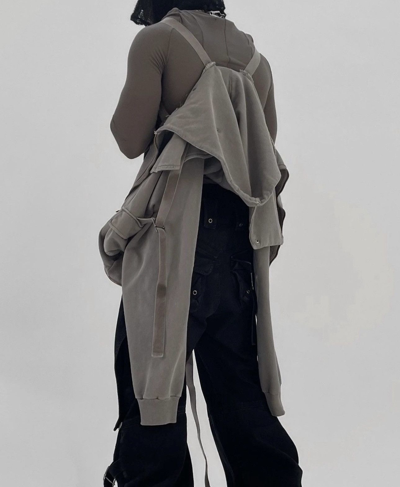 SHINE LUXURY RARE "SANGUINE" layered Cargo navigator zipper hoodie Size US M / EU 48-50 / 2 - 10 Thumbnail