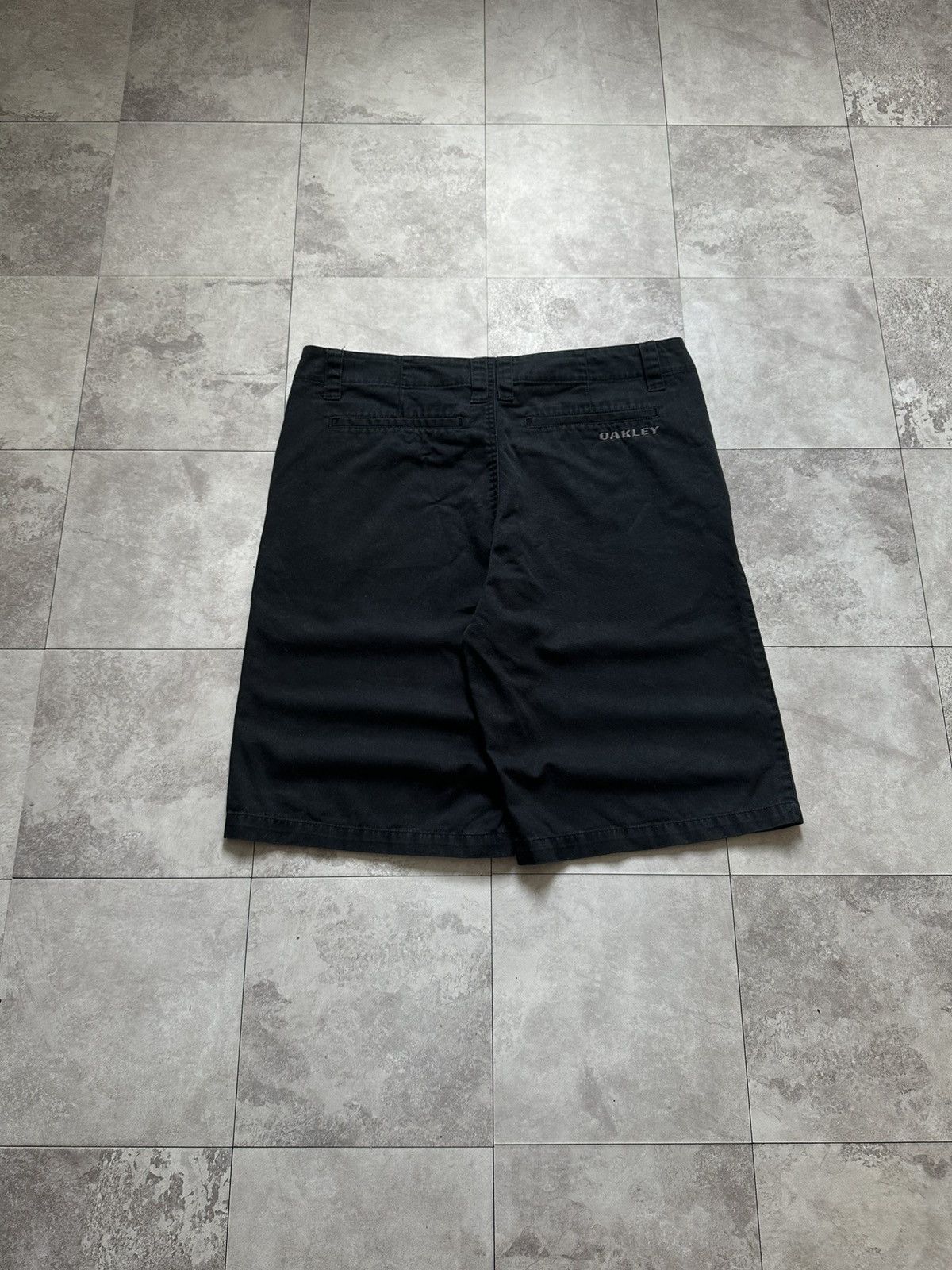 Oakley × Vintage Vintage Oakey Black Cotton Mini Logo Outdoor Shorts Size 38 Size US 38 / EU 54 - 6 Thumbnail