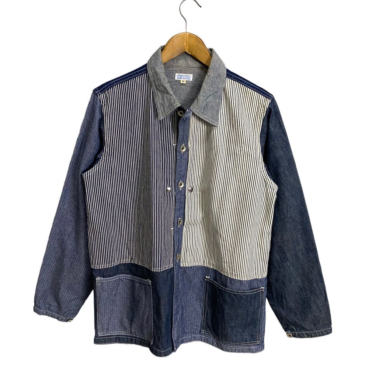 Sugar Cane Sugar Cane Coverall Denim Jacket Crazy Pattern Size US M / EU 48-50 / 2 - 1 Thumbnail
