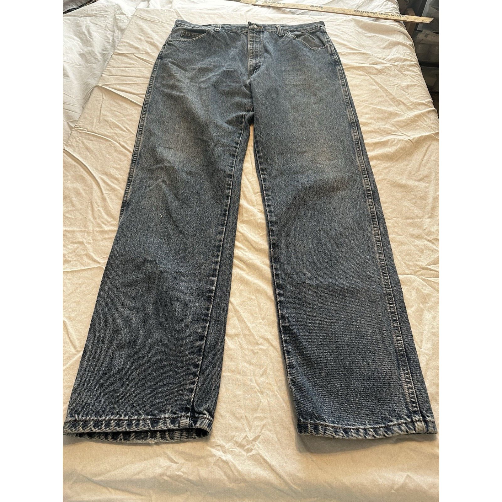 Wrangler Wrangler Men's Jeans Blue 38x34 Regular Fit Western Cowboy Size US 38 / EU 54 - 2 Thumbnail