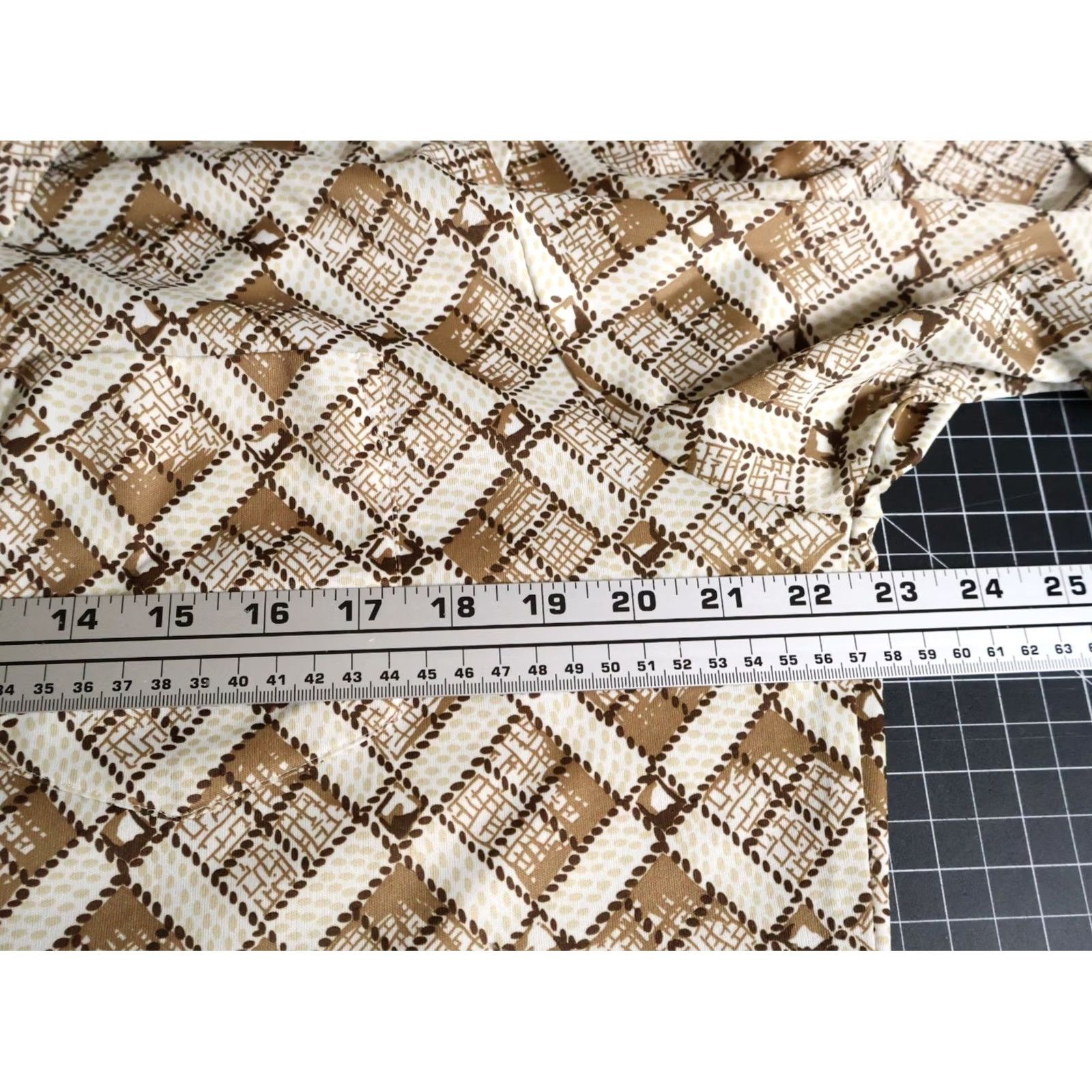 Etro VINTAGE Donegal Shirt Mens XL Button-Up Geometric 70s Brown Size US L / EU 52-54 / 3 - 4 Thumbnail