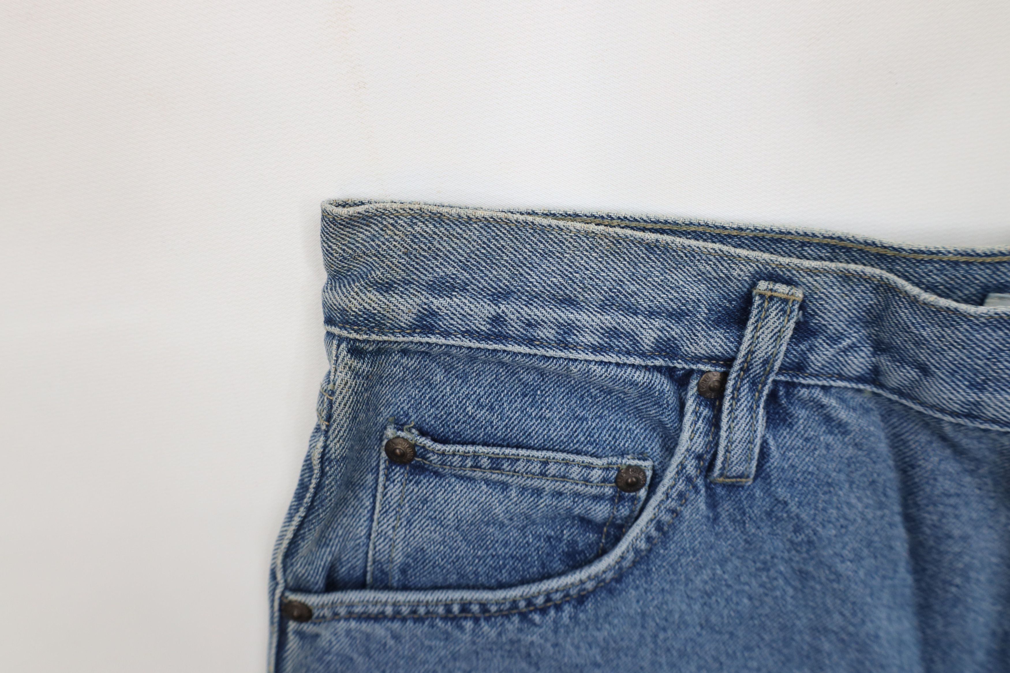Columbia Deadstock Vintage 90s Columbia Fit Tapered Leg Denim Jeans Size 38" / US 16 / IT 52 - 7 Thumbnail