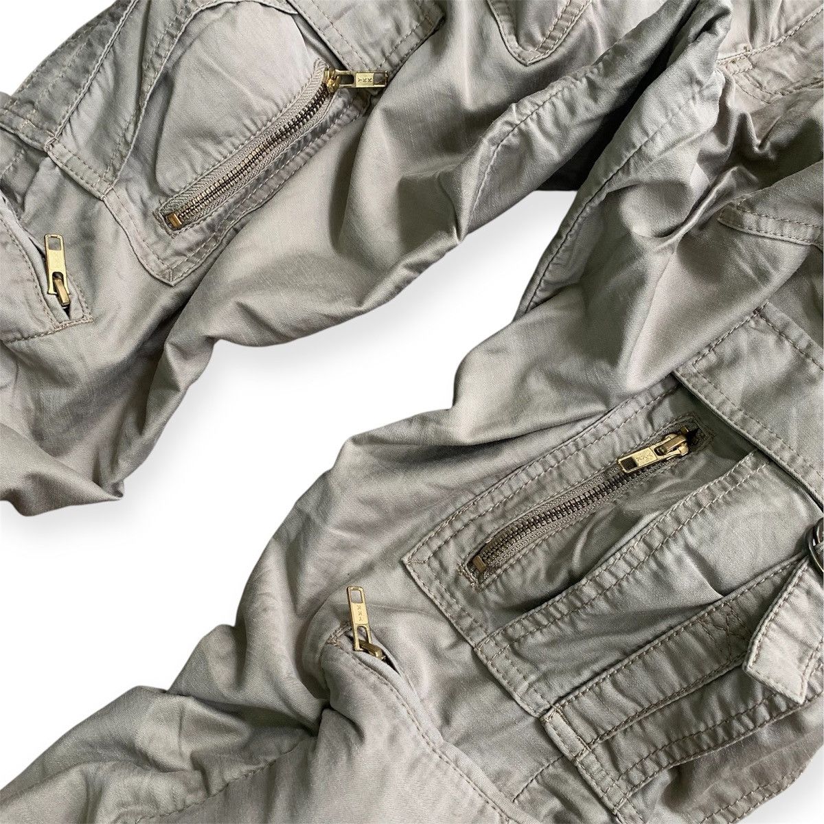 Japanese Brand 💥Crazy Multipocket Abahouse Bondage Style Cargo Pants Size US 31 - 6 Thumbnail