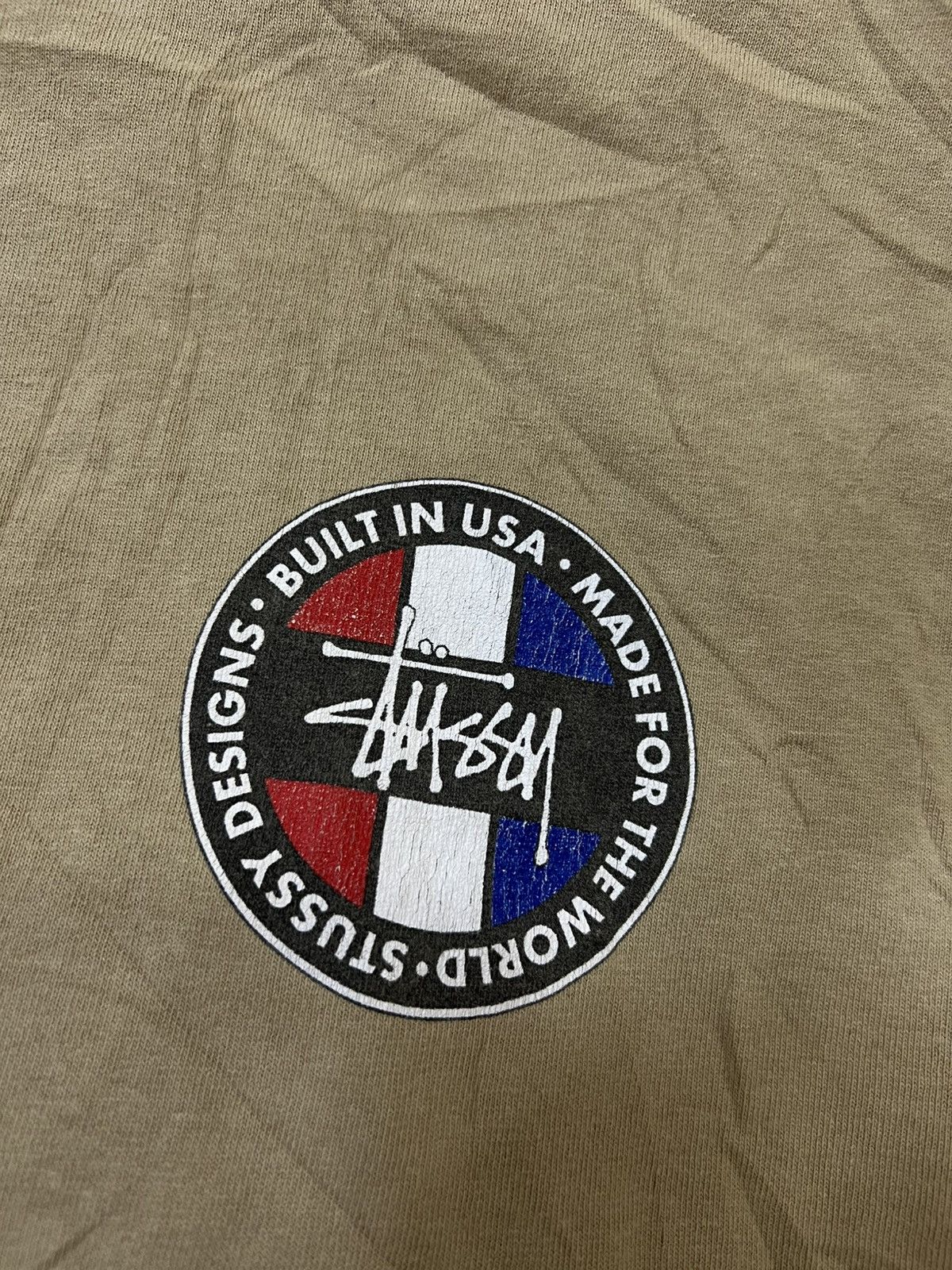 Stussy Vintage 90s Stussy “Built in USA Made For The World” Tshirt Size US XL / EU 56 / 4 - 6 Thumbnail