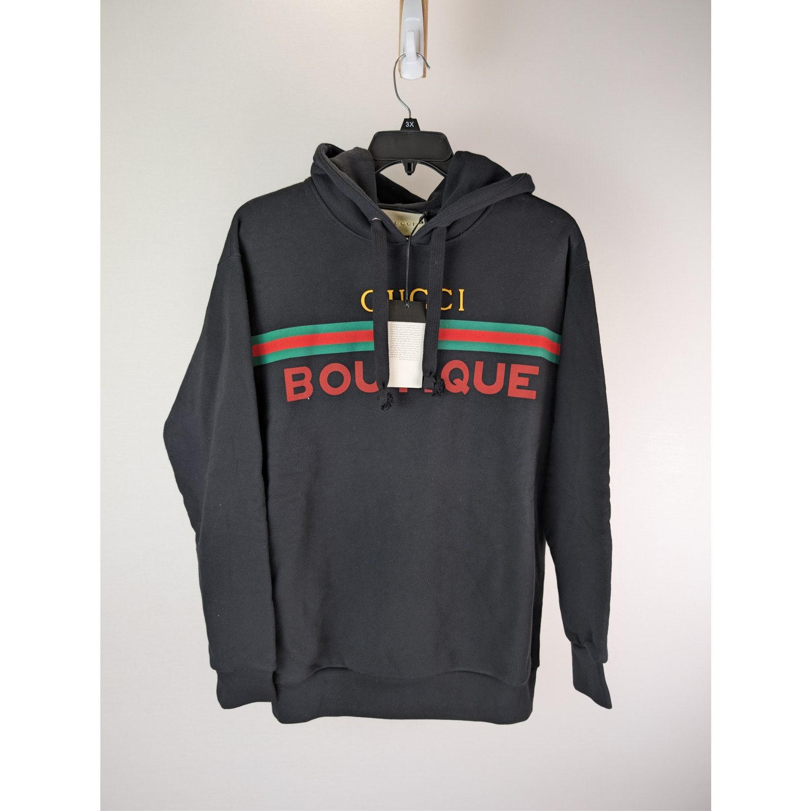 Gucci o1rshd1 Boutique Print Sweatshirt Hoodie in Black Size US M / EU 48-50 / 2 - 8 Thumbnail