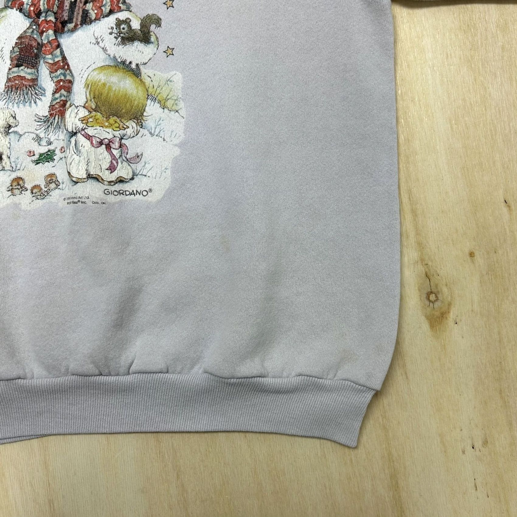 Vintage VINTAGE B-WEAR SPORTSWEAR Sweatshirt Womens Medium Gray Christmas Snowman Fleece Size M / US 6-8 / IT 42-44 - 3 Thumbnail