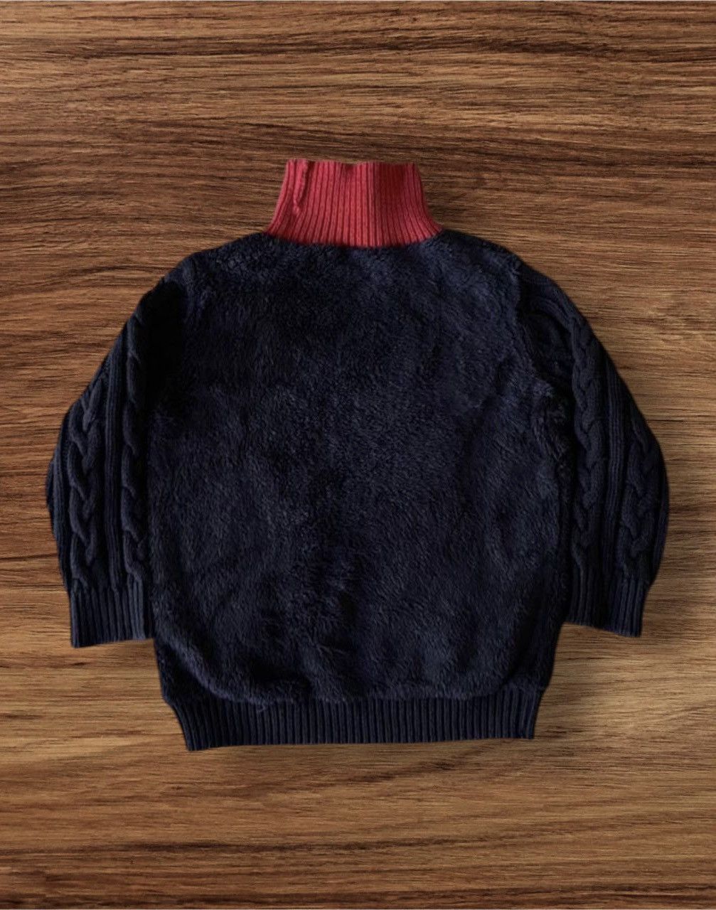 Japanese Brand Uniqlo X Undercover Kids Fleece Turtleneck Knitted Sweater Size US XS / EU 42 / 0 - 2 Thumbnail