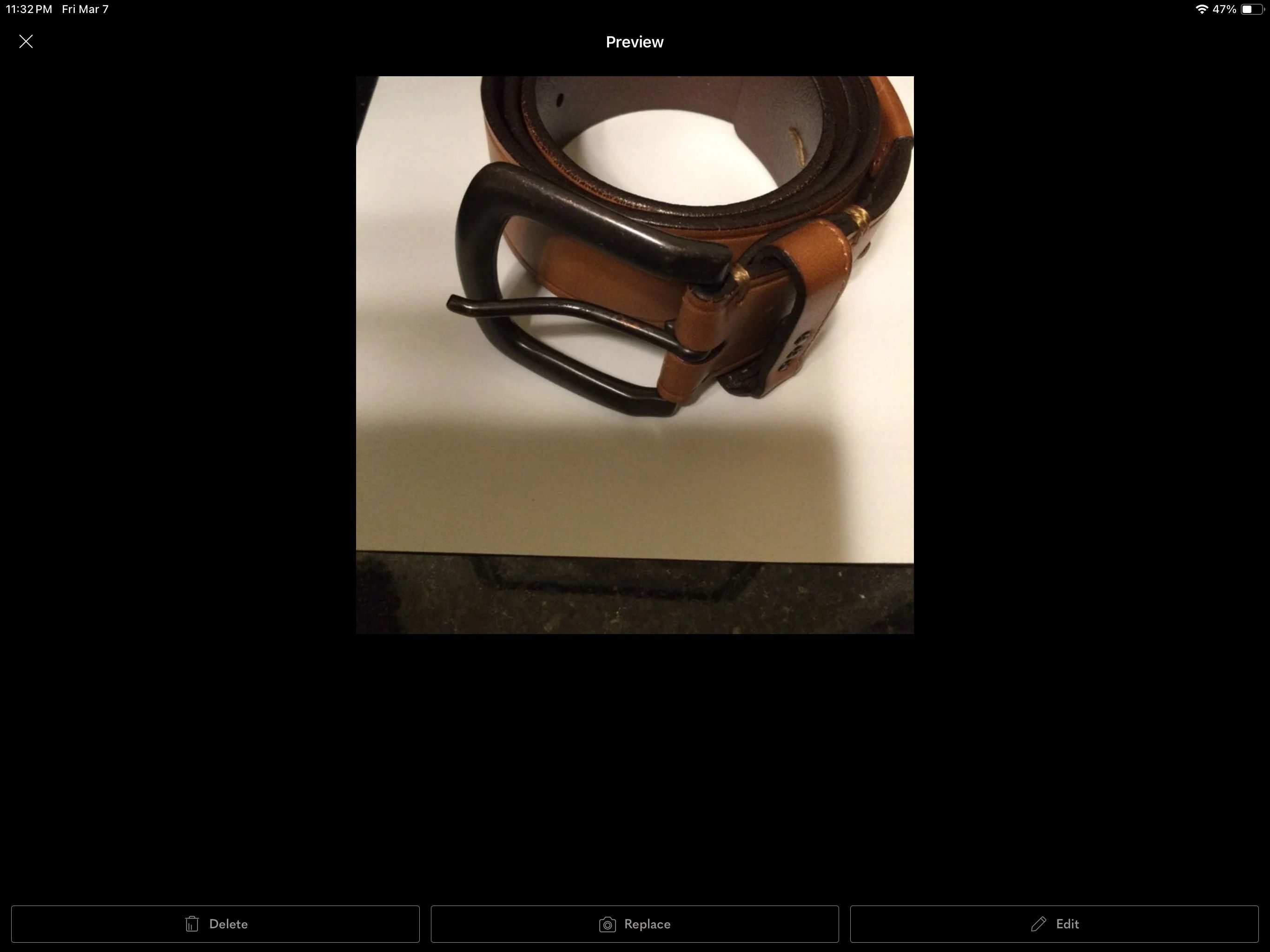 Andrew Marc Men’s MARC New York Belt Size 32 - 12 Thumbnail