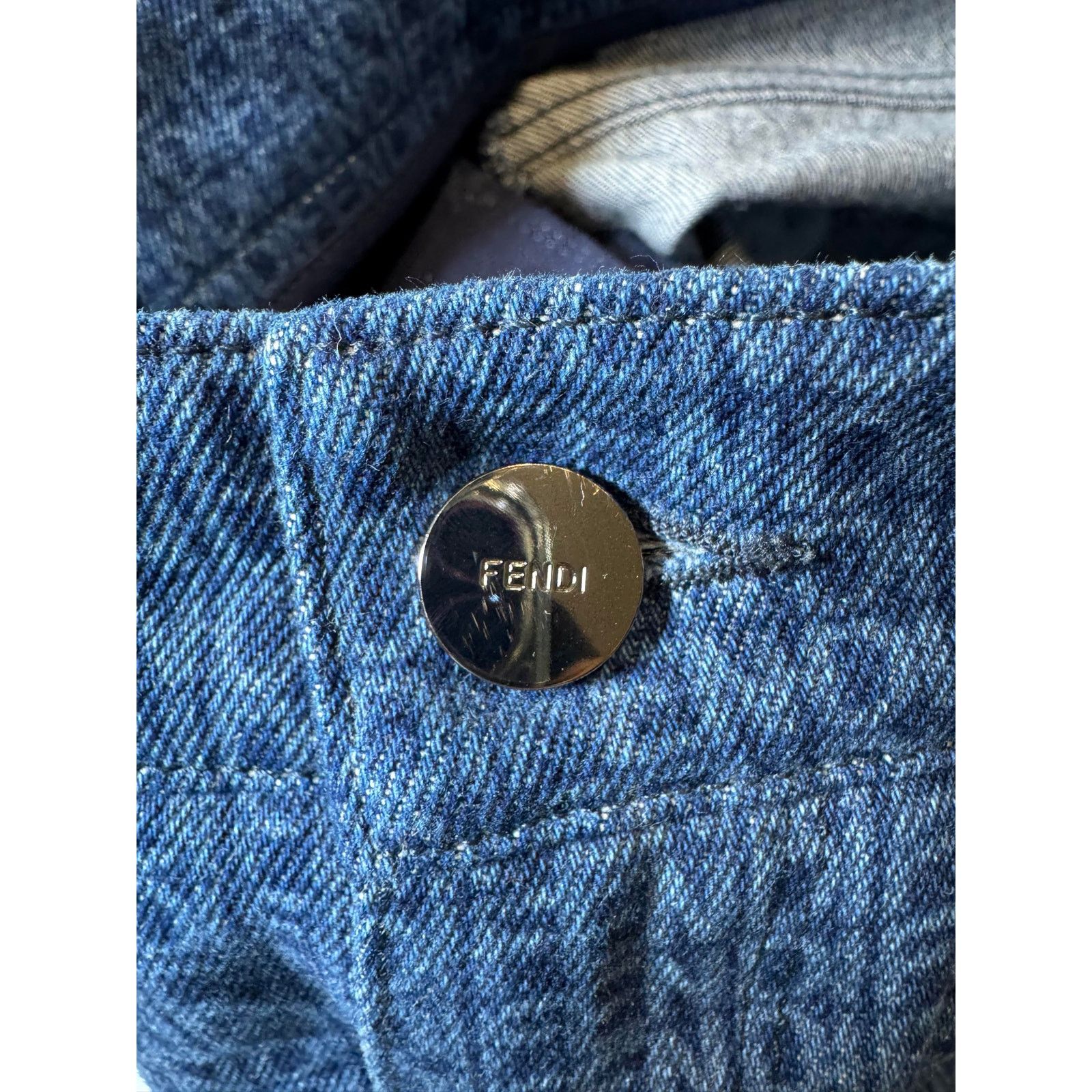 Fendi Fendi Monogram Navy Jeans Size US 33 - 3 Thumbnail