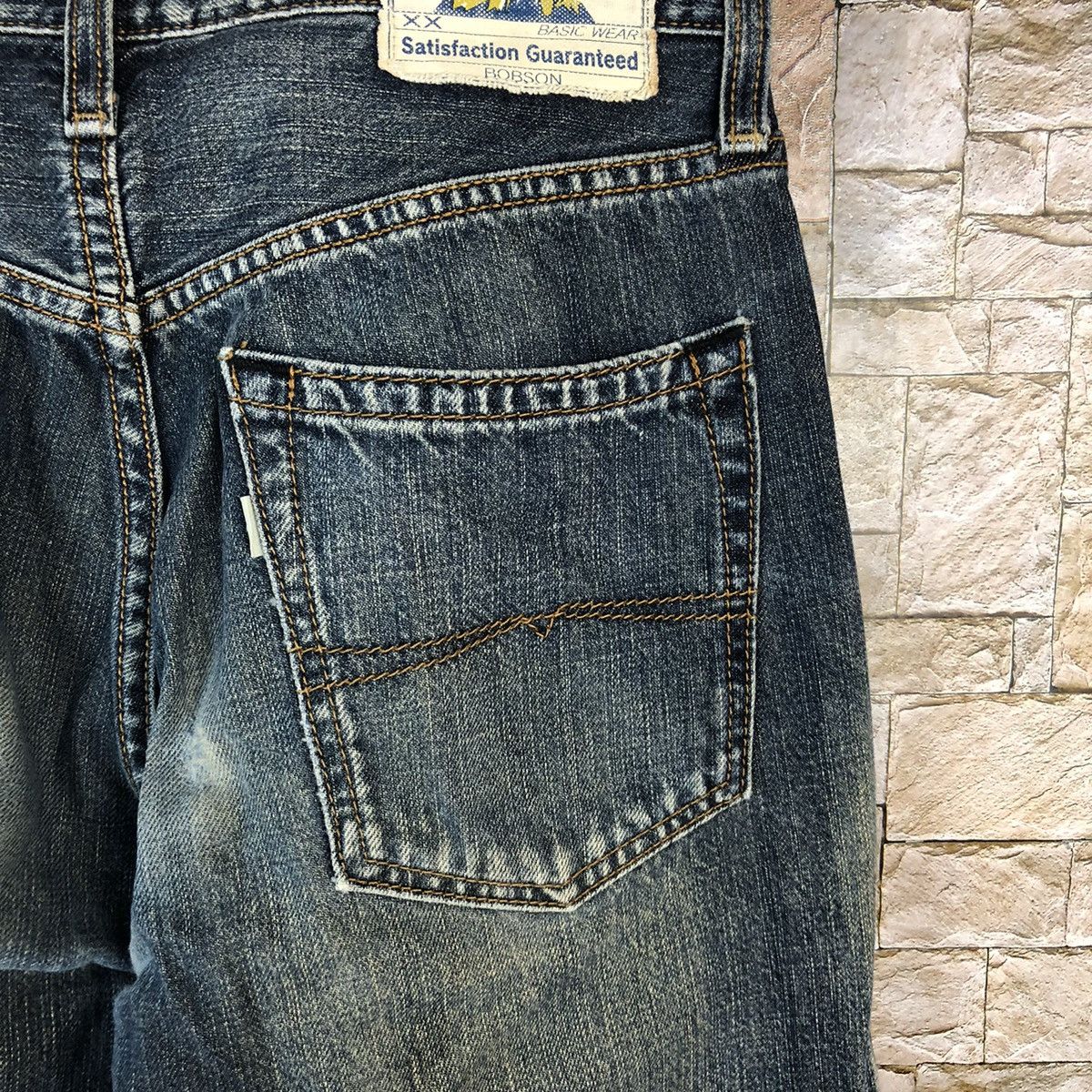 Japanese Brand BobSon vintage Blue Denim Pants #A1167 Size US 27 - 17 Thumbnail