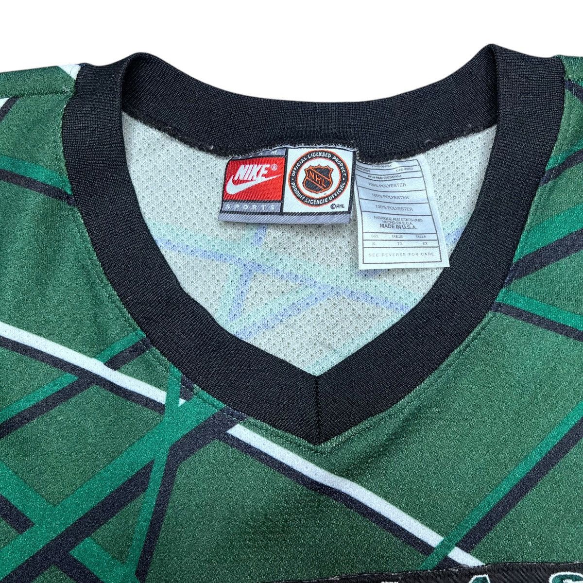 Nike Vintage 1990s NHL Dallas Stars All Over Print Nike Jersey Size US XL / EU 56 / 4 - 3 Thumbnail