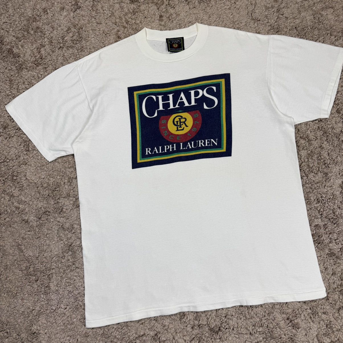 Chaps Ralph Lauren Vintage Chaps Ralph Lauren Big Logo T-shirt Size US L / EU 52-54 / 3 - 3 Thumbnail