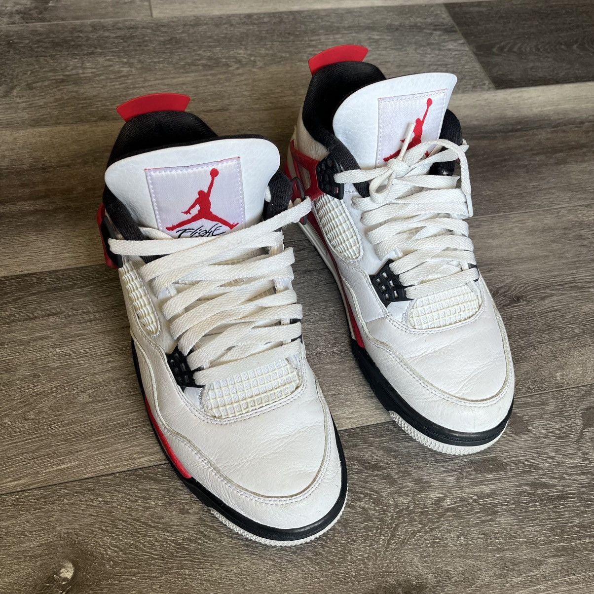 Jordan Brand Air Jordan 4 Retro Red Cement 2023 DH6927-161 Men’s Size 8 Size US 8 / EU 41 - 2 Thumbnail