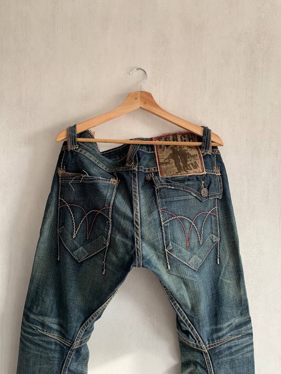 If Six Was Nine Vintage Avant Garde Tough Jeansmith 3D Jeans Archive Sz 32 Size US 32 / EU 48 - 8 Thumbnail