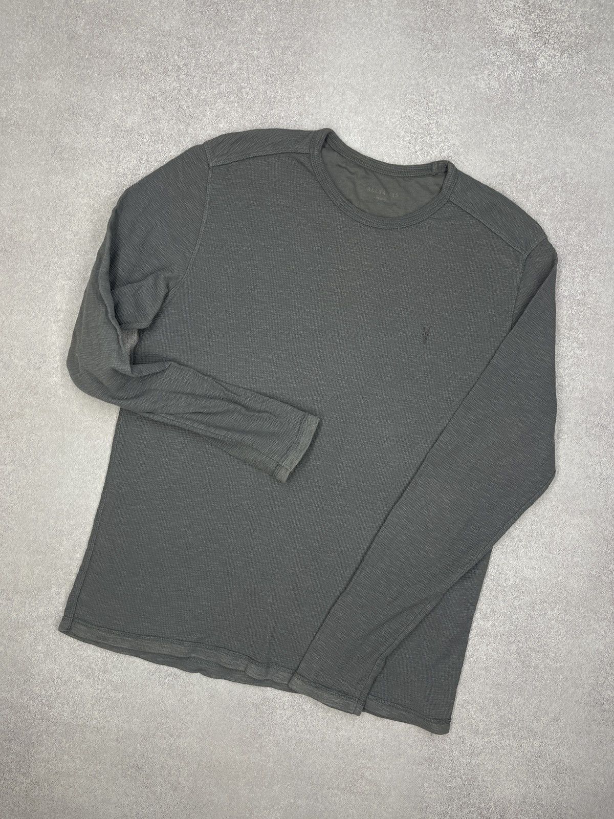 Allsaints Mens AllSaints Clash Longsleeve Crew Grey Size US M / EU 48-50 / 2 - 1 Thumbnail