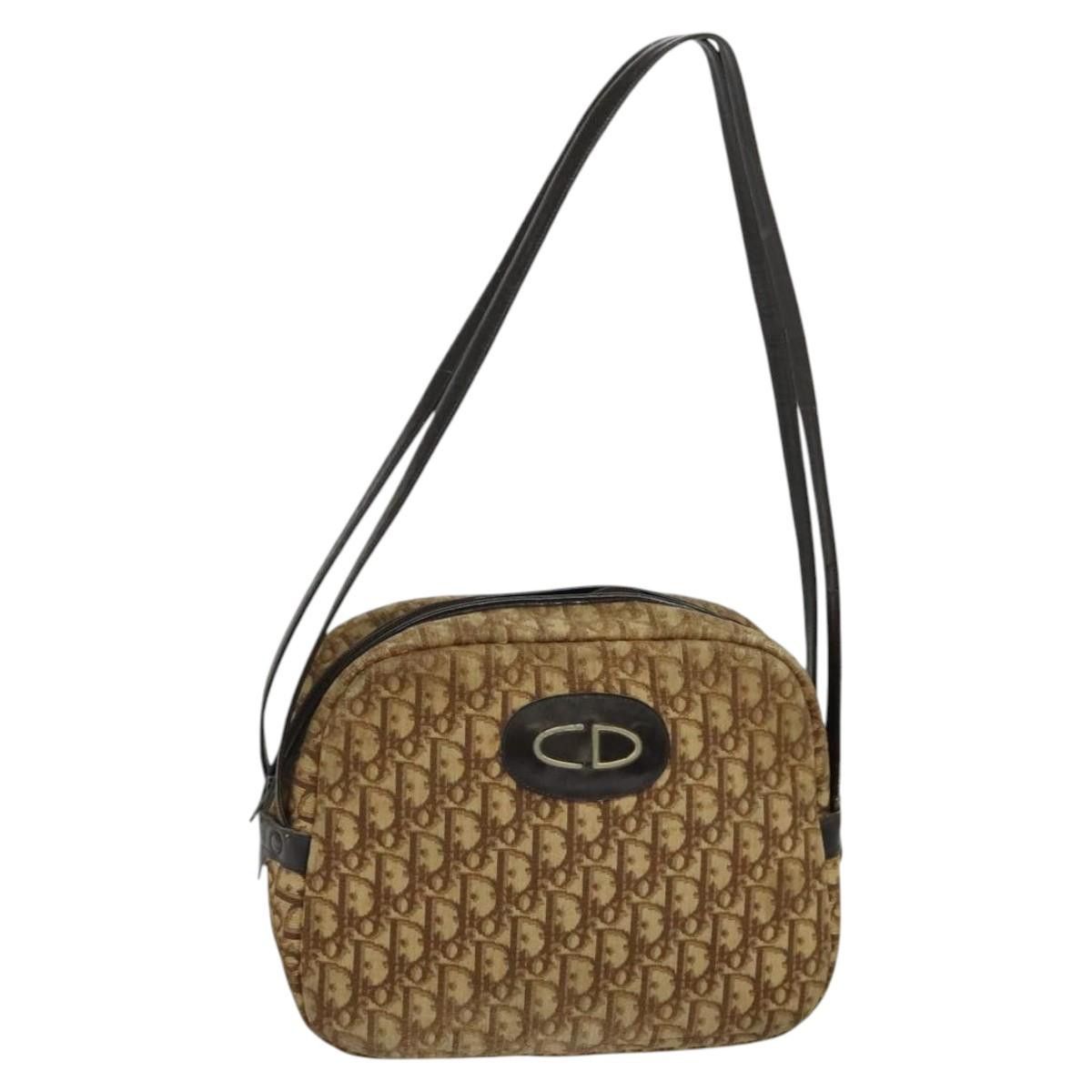 Dior DIOR Trotter Canvas Shoulder Bag Brown Size ONE SIZE - 1 Thumbnail