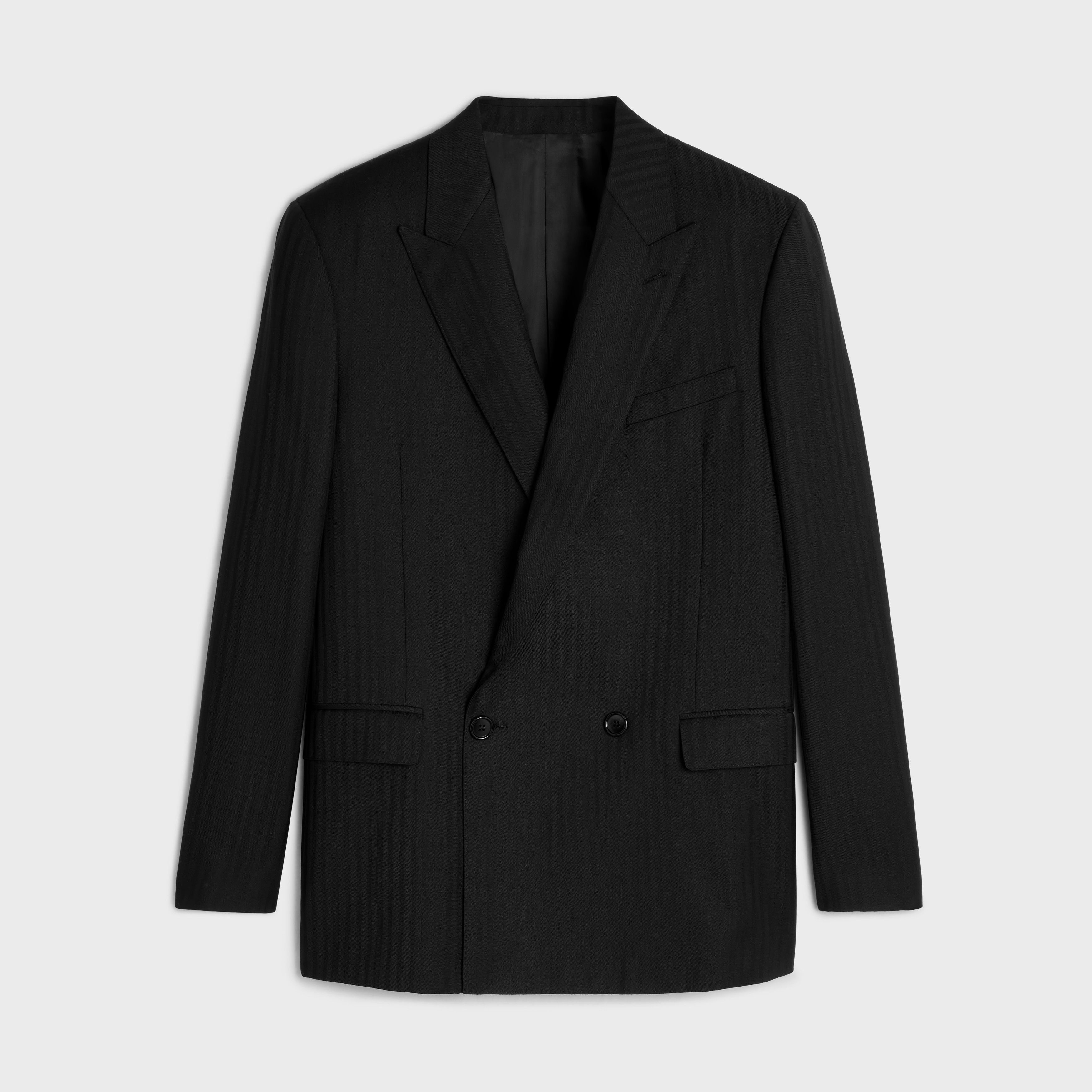 Celine o1bcso1str0825 2V77J138Q Boxy Jacket in Black Size US L / EU 52-54 / 3 - 1 Thumbnail