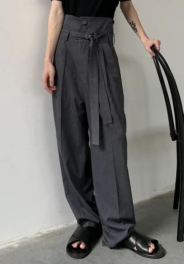 VIBE Cleanfit retro folded flap high waisted pleated pants Size US 30 / EU 46 - 1 Thumbnail