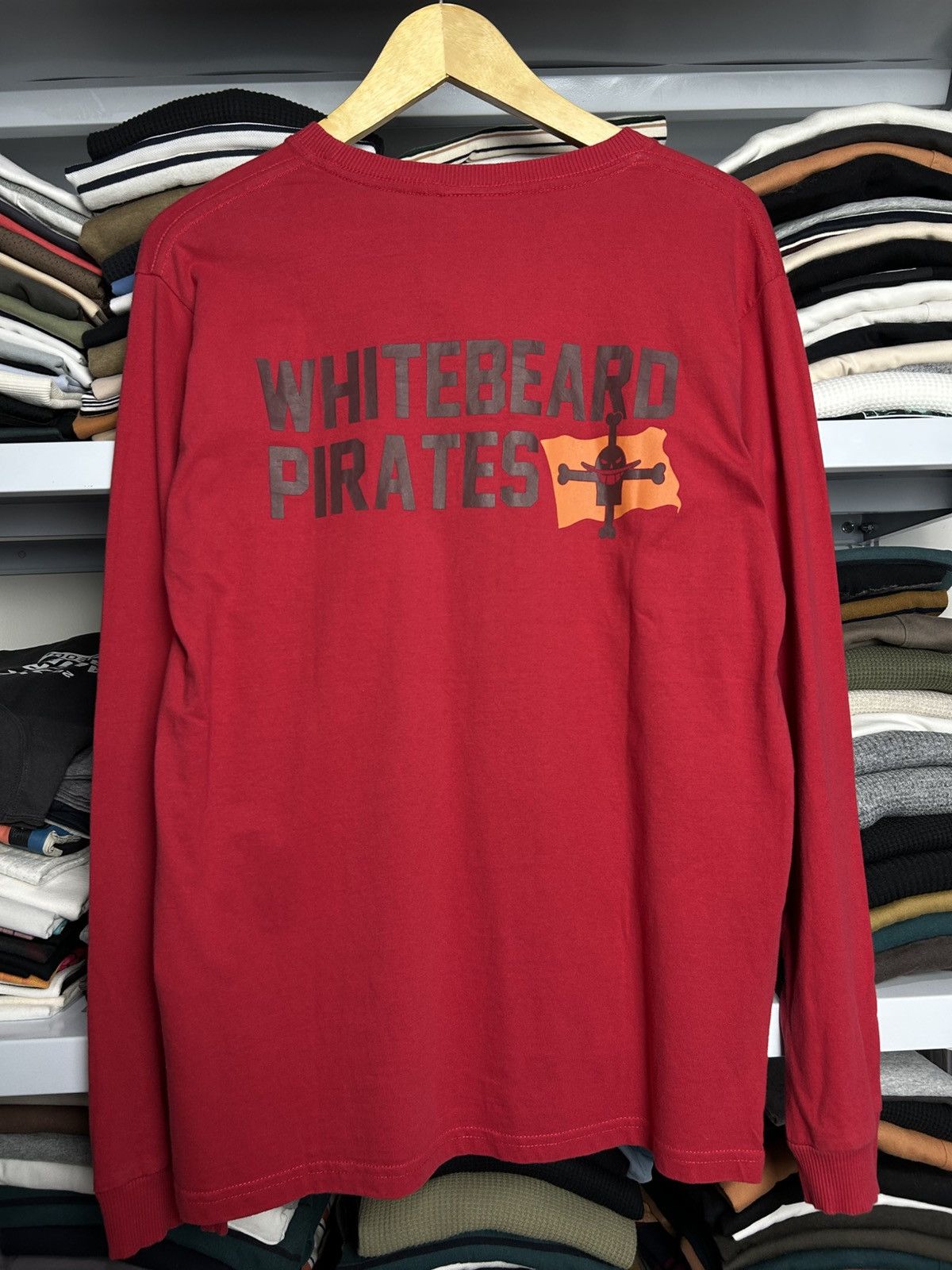 Anime One Piece portgas D ace longsleeve tee Size US L / EU 52-54 / 3 - 2 Thumbnail