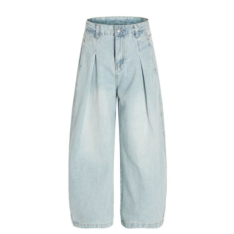Jean High street American straight wide-leg oversized jeans Size US 32 / EU 48 - 1 Thumbnail