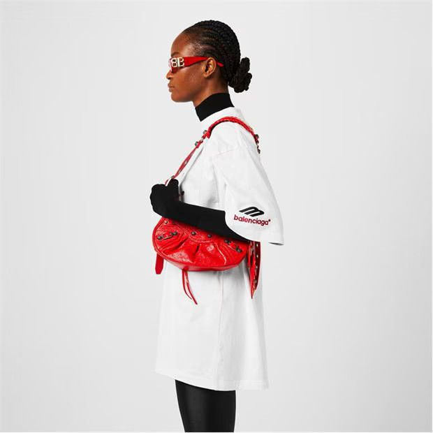 Balenciaga o1g2r1mq0924 Size: OS / Small Shoulder Bag in Red Size ONE SIZE - 7 Thumbnail