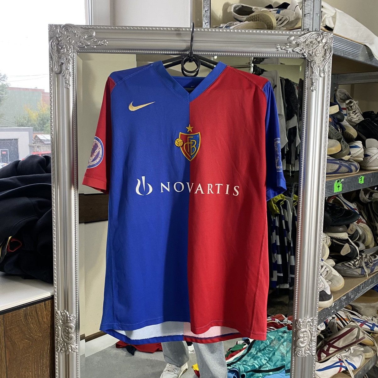 Nike Vintage Nike Basel Soccer Jersey T Shirt 10 Lauper Size US L / EU 52-54 / 3 - 1 Thumbnail