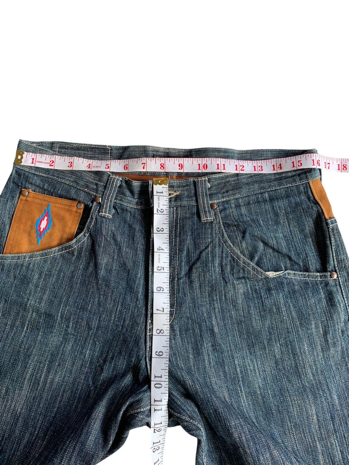 Kapital Concave Attempt Navajo Hippies Style Japanese Denim🌈🎌 Size US 32 / EU 48 - 17 Thumbnail