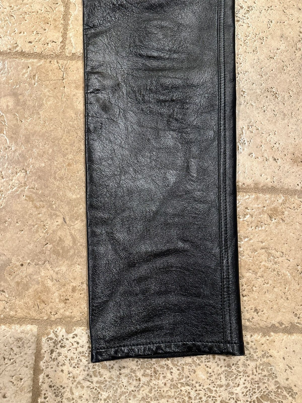 Celine Celine x Hedi Slimane Black Lambskin Leather Pants Size US 32 / EU 48 - 10 Thumbnail