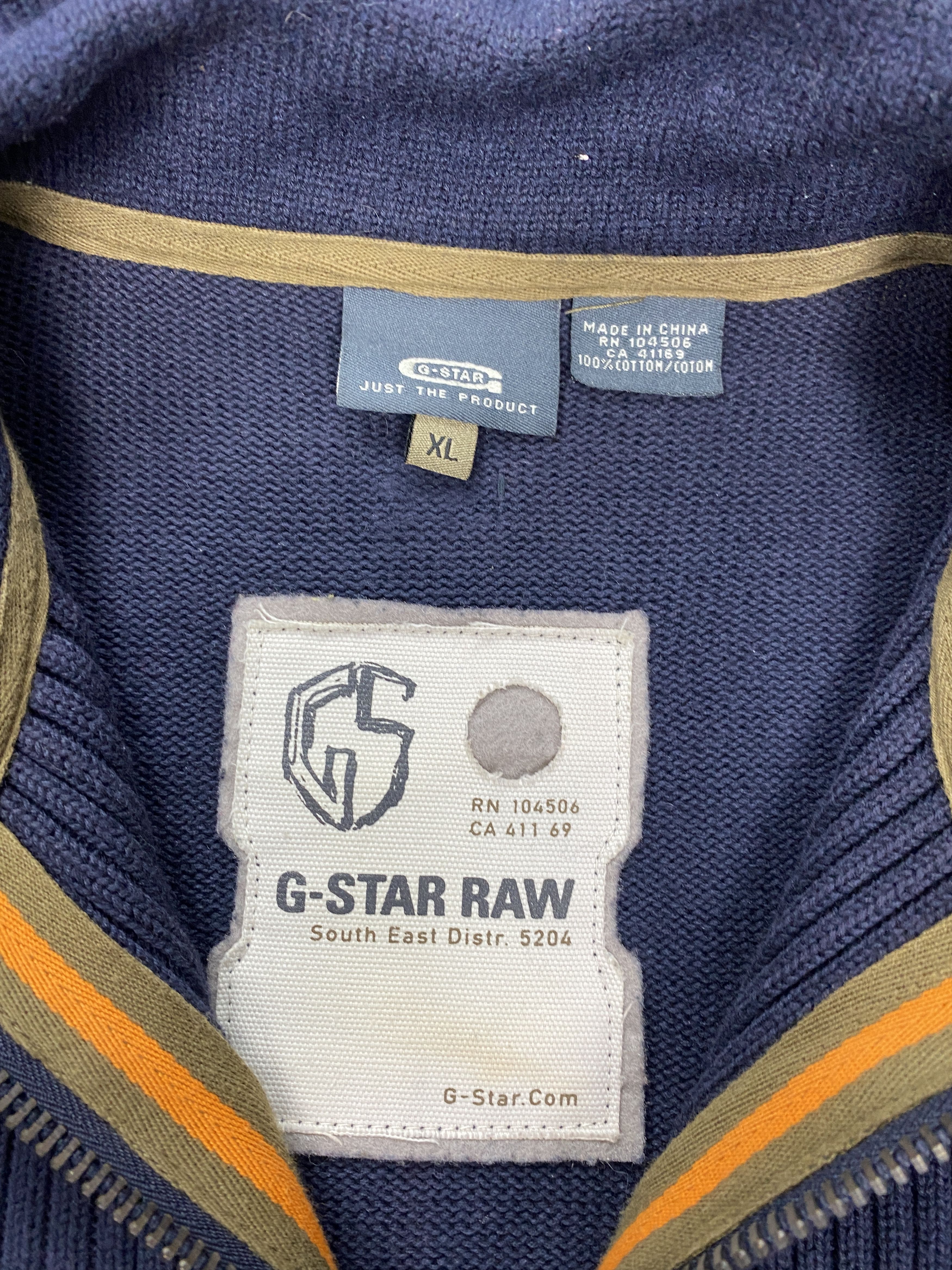 G-Star G Star Raw vintage quarter 1\4 zip sweater y2k diesel style Size US XL / EU 56 / 4 - 4 Thumbnail