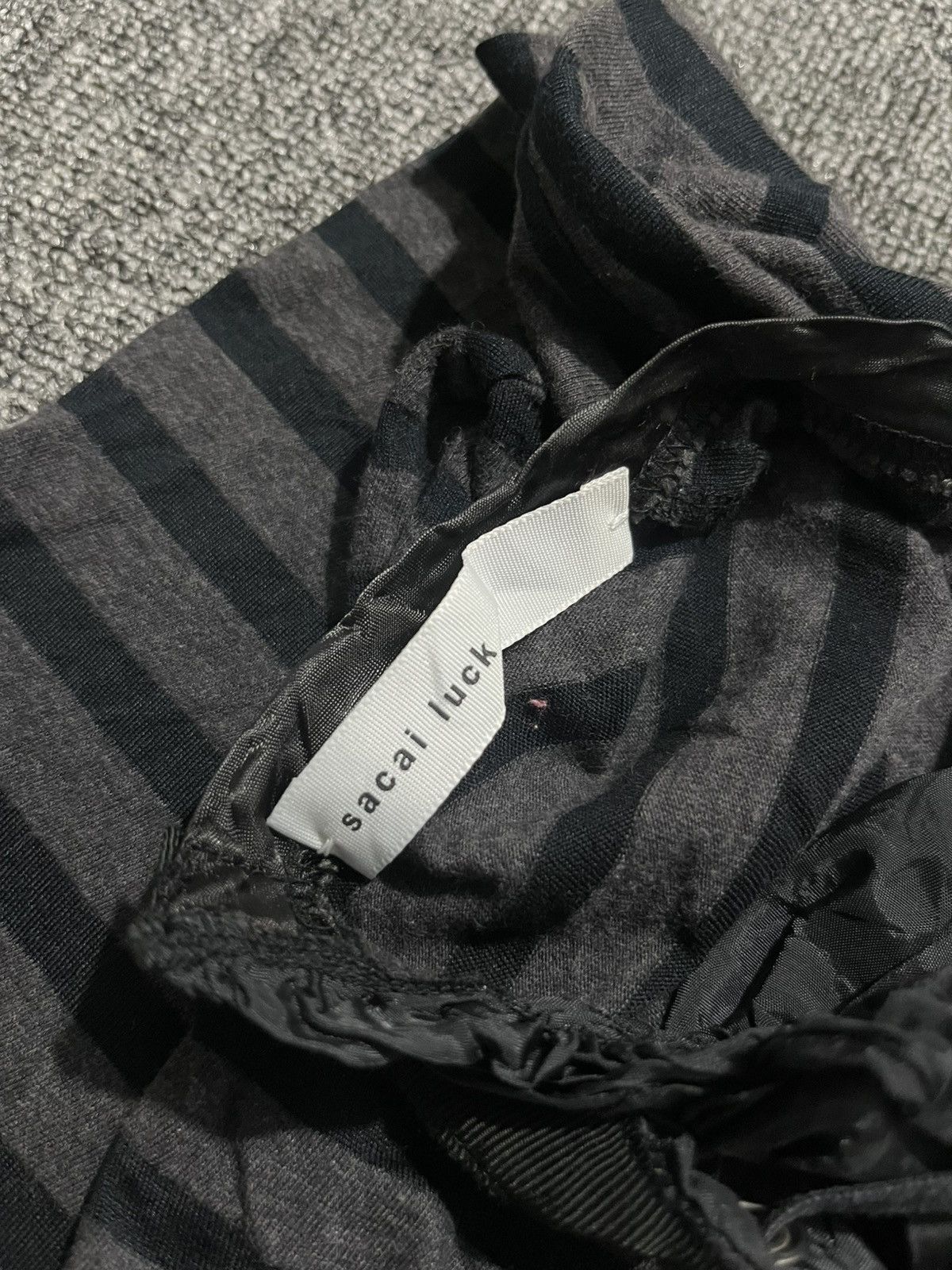 Sacai sacai luck striped knit longsleeve Size M / US 6-8 / IT 42-44 - 7 Thumbnail