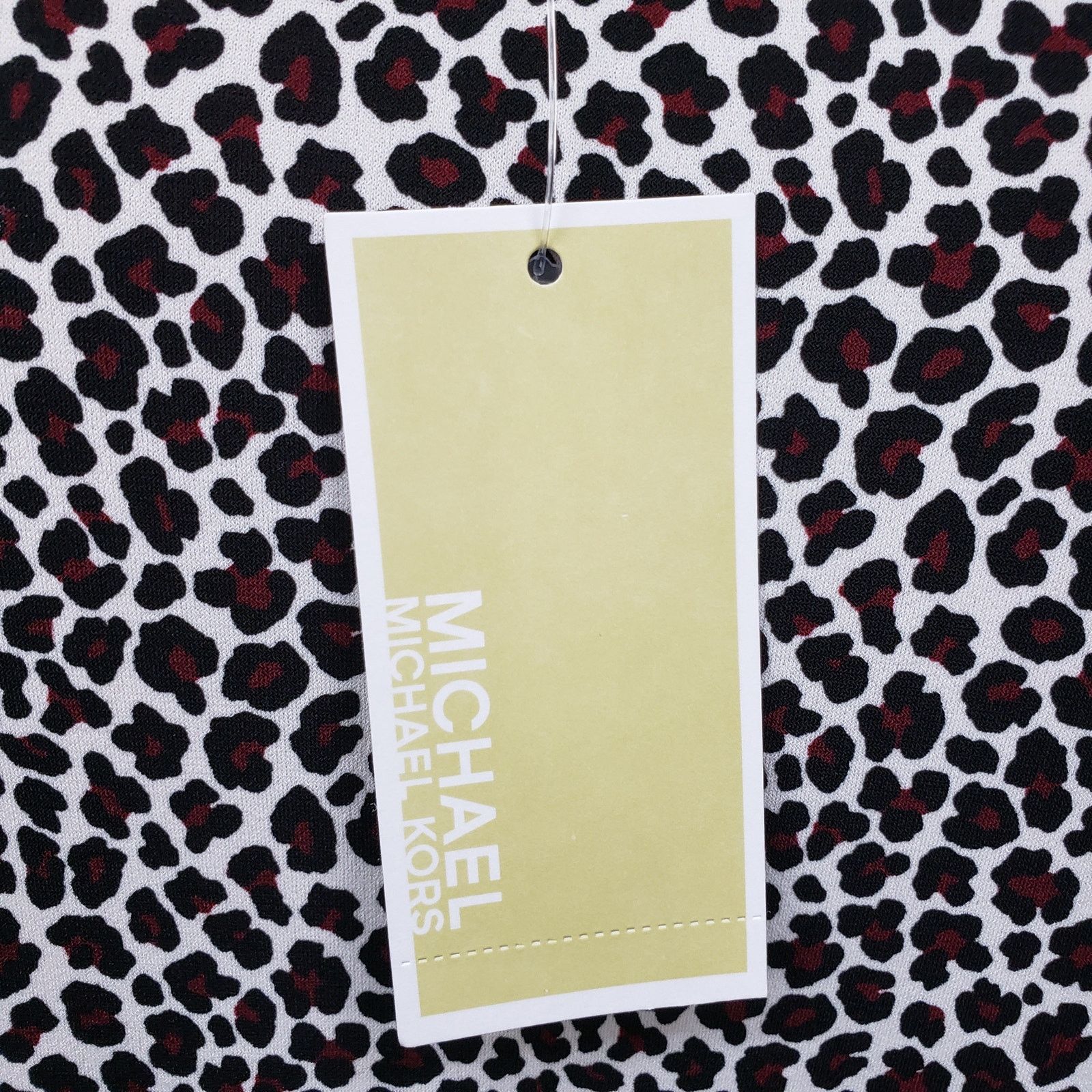 Michael Kors NWT MICHAEL KORS Arm Slit Animal Print Top Blouse L V-Neck Size L / US 10 / IT 46 - 12 Thumbnail