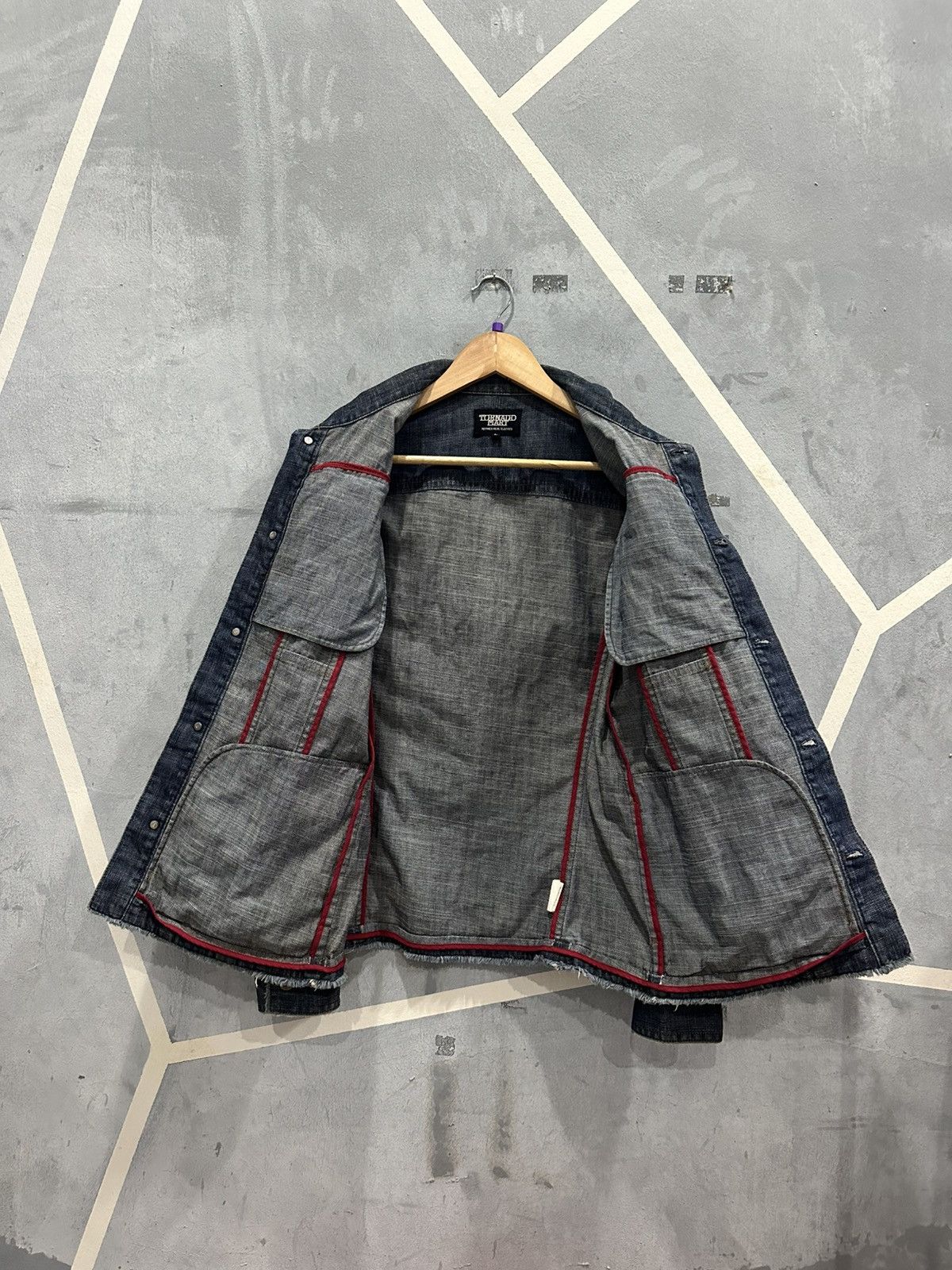 Tornado Mart Tornado Mart Fur Denim Jacket Size M / US 6-8 / IT 42-44 - 7 Thumbnail