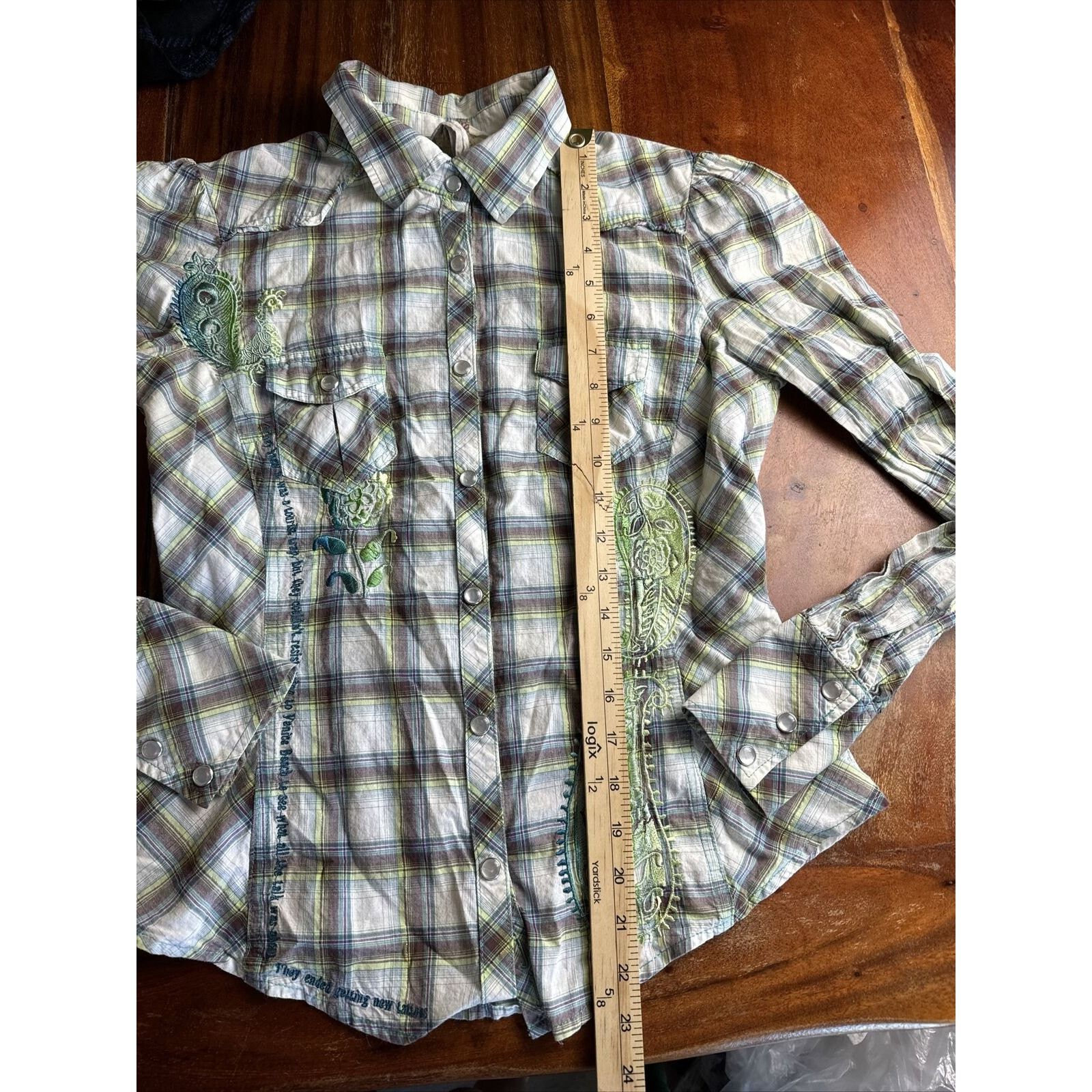 Johnny Was Johny Was 3J Workshop Women’s Plaid Embroidered Shirt Venice Size S / US 4 / IT 40 - 12 Thumbnail