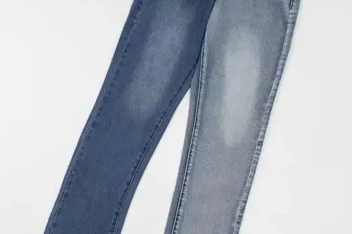 Japanese Brand Two tone colour Blue Slim fit jeans Size US 31 - 3 Thumbnail