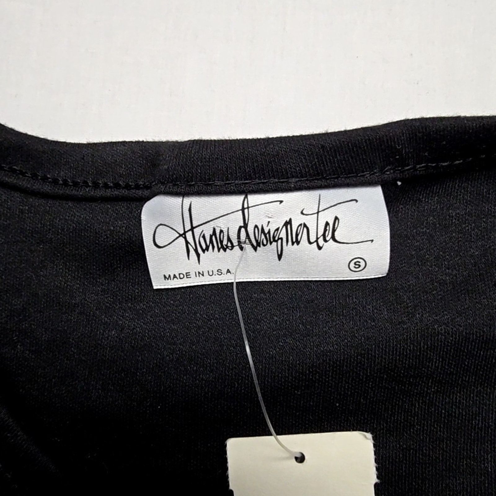 Hanes Vintage Hanes Designer Blank Shirt Womens S Black Tee 90s Size S / US 4 / IT 40 - 4 Thumbnail