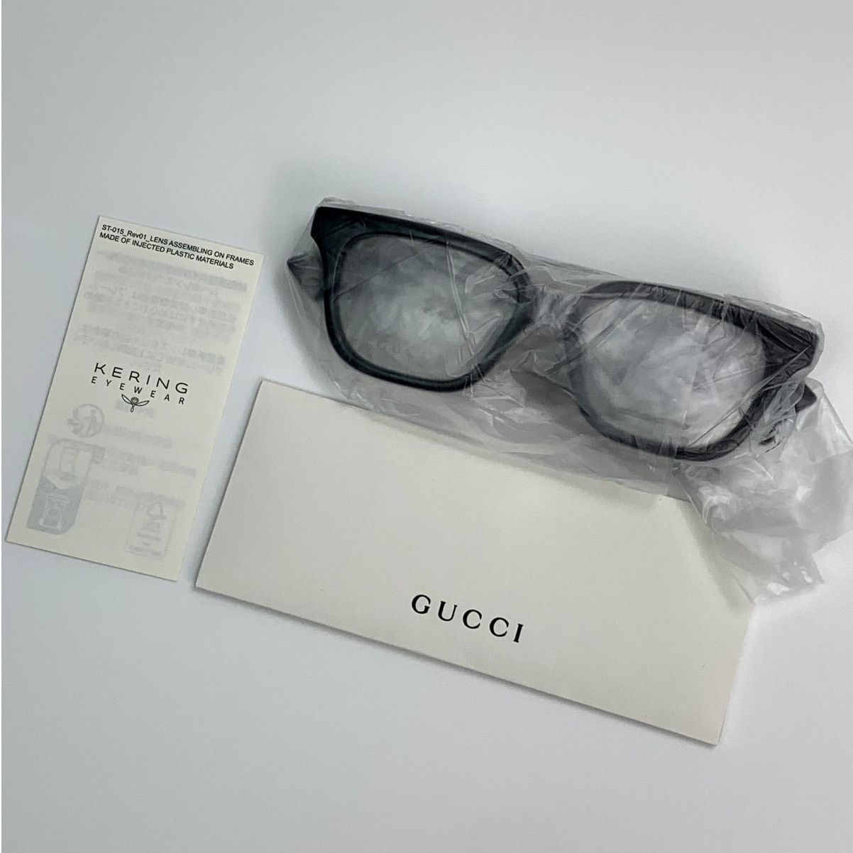Gucci NEW Gucci Eyeglasses GG1536O 001 Black Transparent Women Size ONE SIZE - 10 Thumbnail