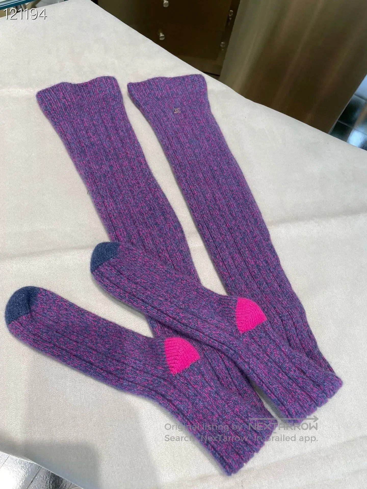 Chanel Chanel 22K Purple Cashmere Tights. Size ONE SIZE - 1 Thumbnail