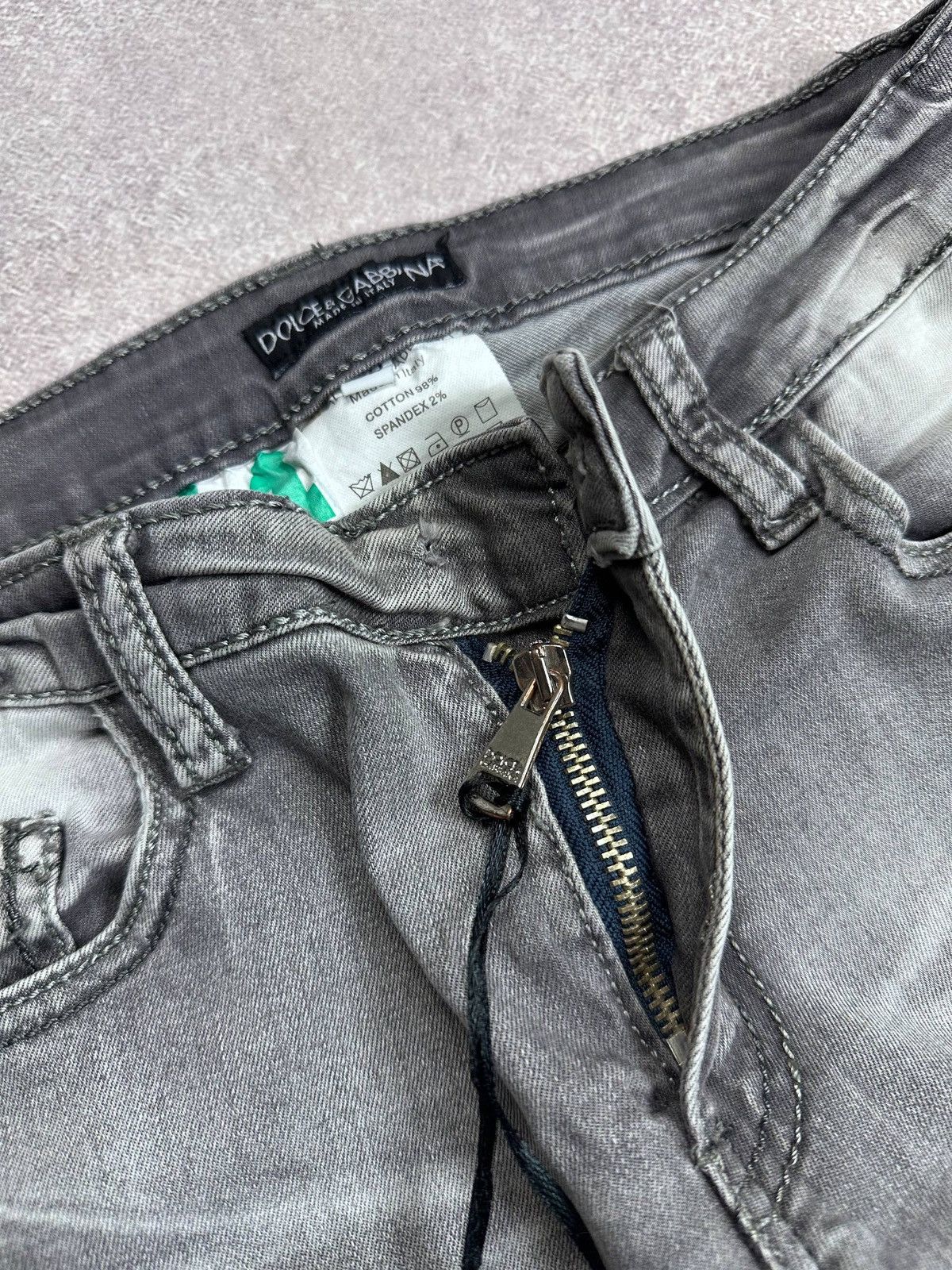 Dolce & Gabbana Vintage Dolce & Gabbana Gold 14 Grey Jeans 38 Size US 30 / EU 46 - 6 Thumbnail