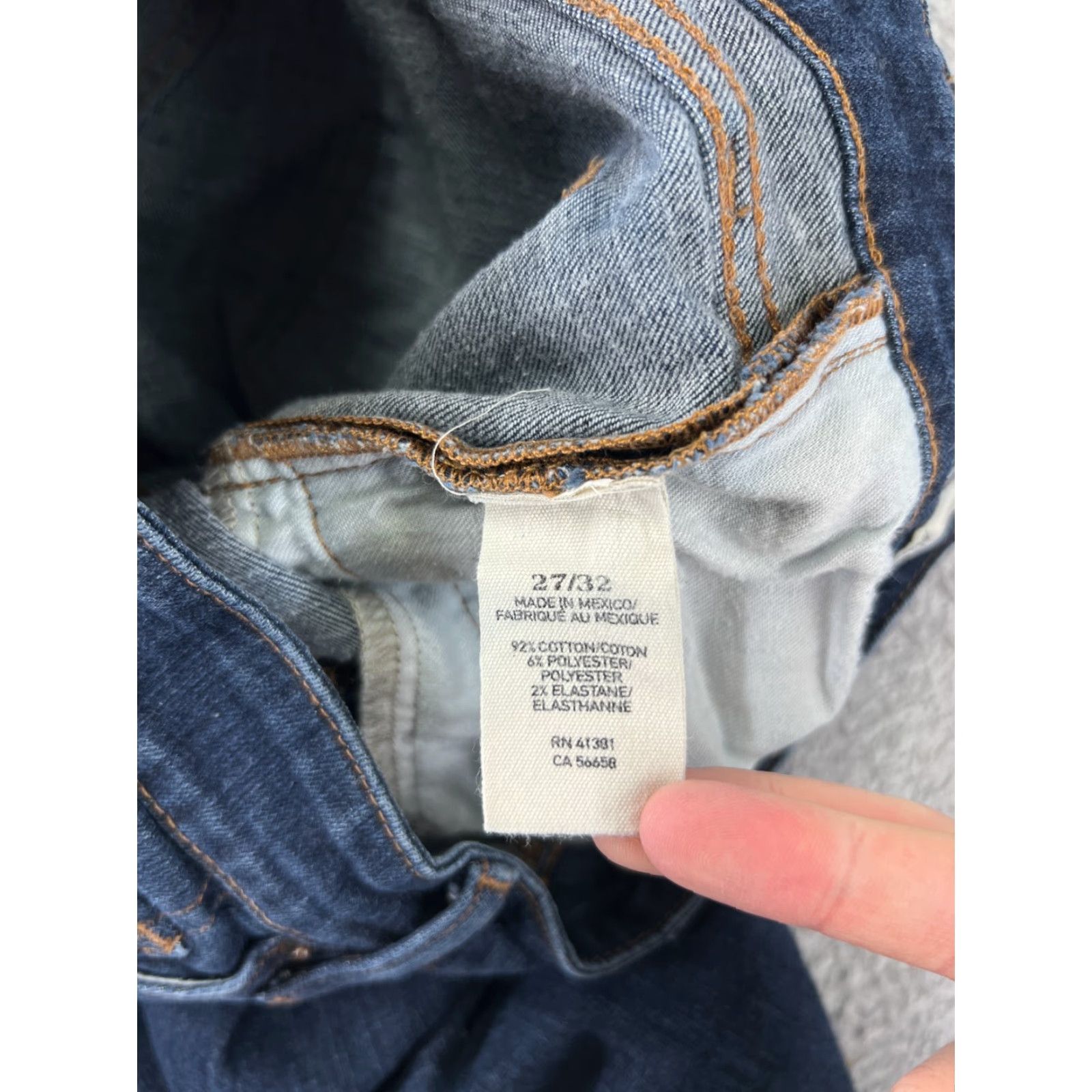 Ralph Lauren Ralph Lauren Jeans Womens 27 Blue Denim Skinny Low Rise Dark Wash Cotton Size 27" / US 4 / IT 40 - 3 Thumbnail