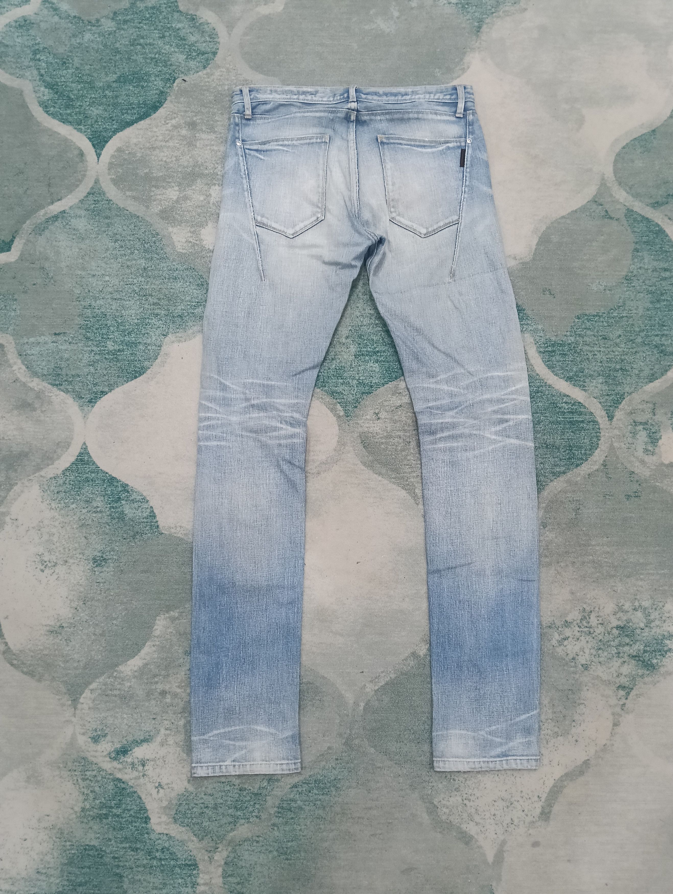 Japanese Brand × Le Grande Bleu (L.G.B.) × Neil Barrett Black Barrett Selvedge Skinny Denim Size US 33 - 4 Thumbnail