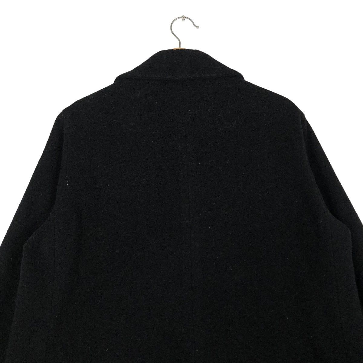 Yohji Yamamoto 🔥RICH BLACK DOUBLE BREAST WOOL JACKET WORK SHOP JAPAN Size US M / EU 48-50 / 2 - 9 Thumbnail
