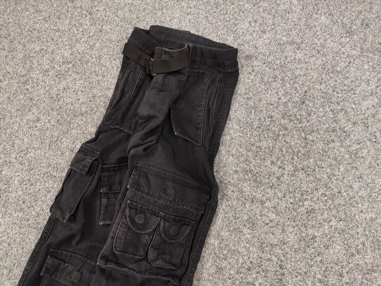 Japanese Brand Vintage BT Japanese Design Black Cargo Jeans Y2K Style Size US 34 / EU 50 - 4 Thumbnail