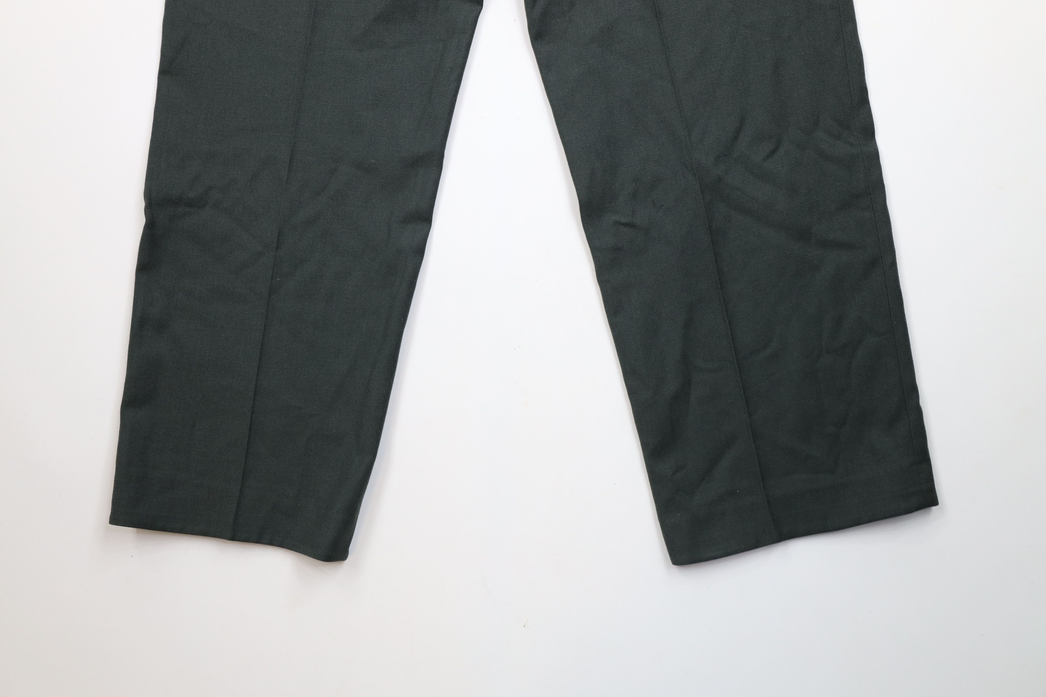 Vintage Vintage 60s Vietnam War Green Wool Wide Leg Trousers Pants Size US 36 / EU 52 - 12 Thumbnail