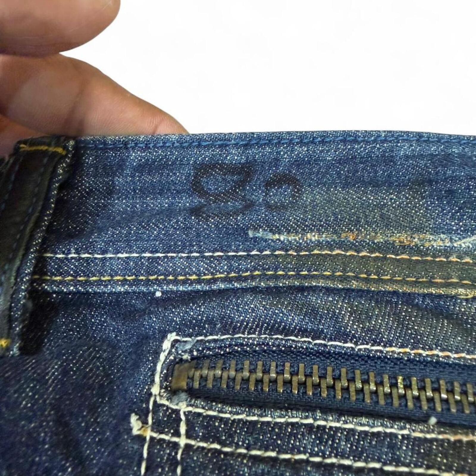 True Religion Public Space 1 dirty shade denim jeans white paint splatter Size 29" - 8 Thumbnail