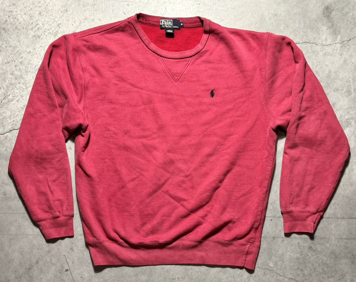 Polo Ralph Lauren × Vintage Vintage Polo Ralph Lauren Red Sweatshirt sz M Size US M / EU 48-50 / 2 - 1 Thumbnail